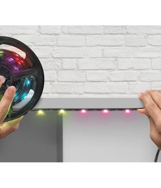 STRISCIA A LED RGB DA 5 MT CON PANNELLO SOLARE TELECOMANDO Q-ZD933