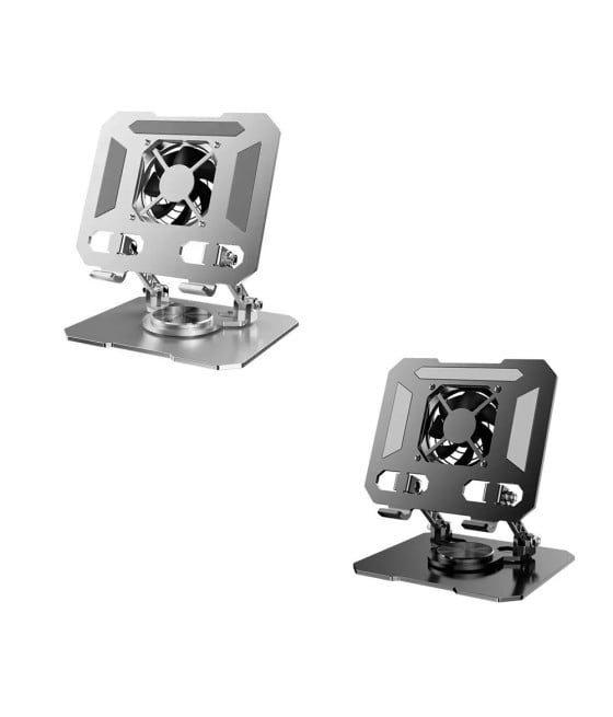 SUPPORTO REGOLABILE SMARTPHONE TABLET VENTOLA ROTAZIONE 360° Q-ZJ268