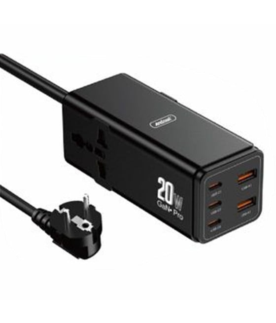 CIABATTA PRESA INTELLIGENTE MULTIPRESA 3 TYPE-C 2 USB RICARICA 20W Q-CD979
