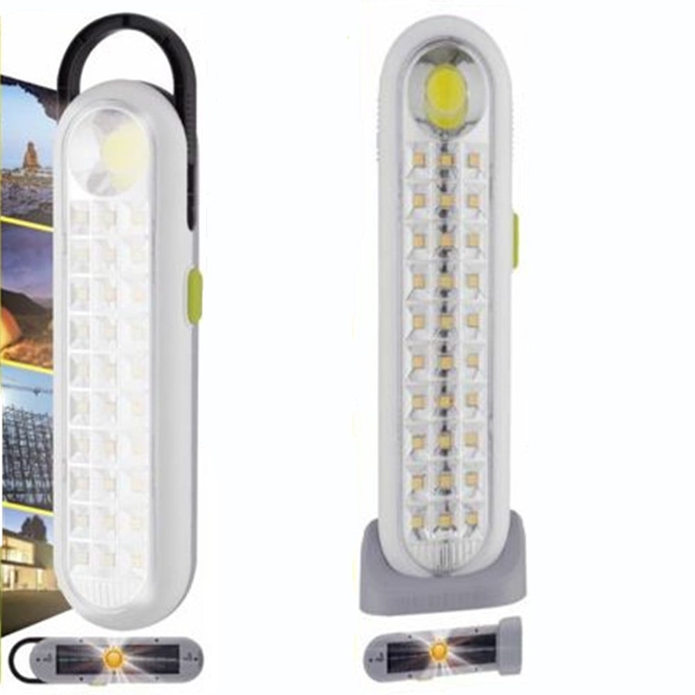 LUCE DI EMERGENZA SOLARE 30 LUCI LED SMD RICARICABILE PORTATILE Q-D30