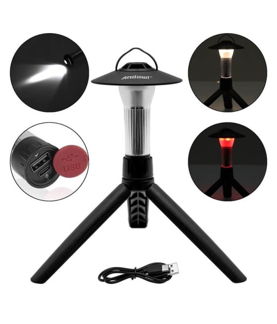 LANTERNA TORCIA CAMPEGGIO ELETTRICA RICARICABILE DOPPIA LUCE LED Q-LY97
