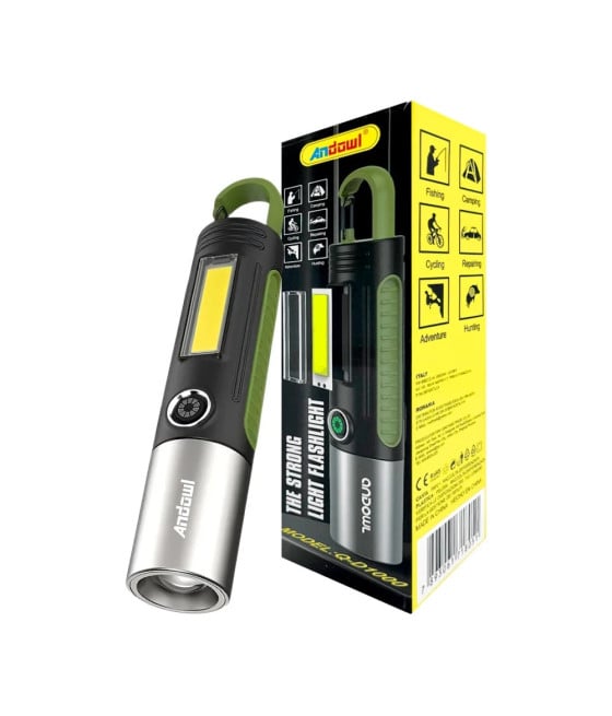 LAMPADA CAMPEGGIO TORCIA A LED EMERGENZA RICARICABILE PORTATILE Q-D1000