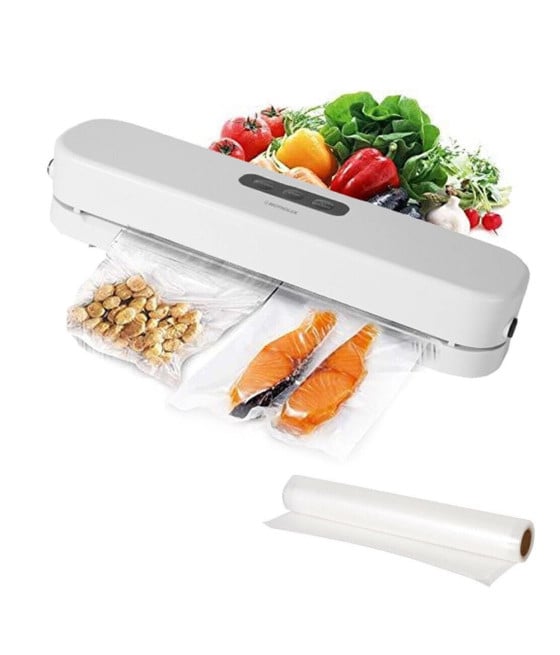 MACCHINA SOTTOVUOTO PROFESSIONALE 3 FUNZIONI SIGILLA ALIMENTI 125W ROTOLO