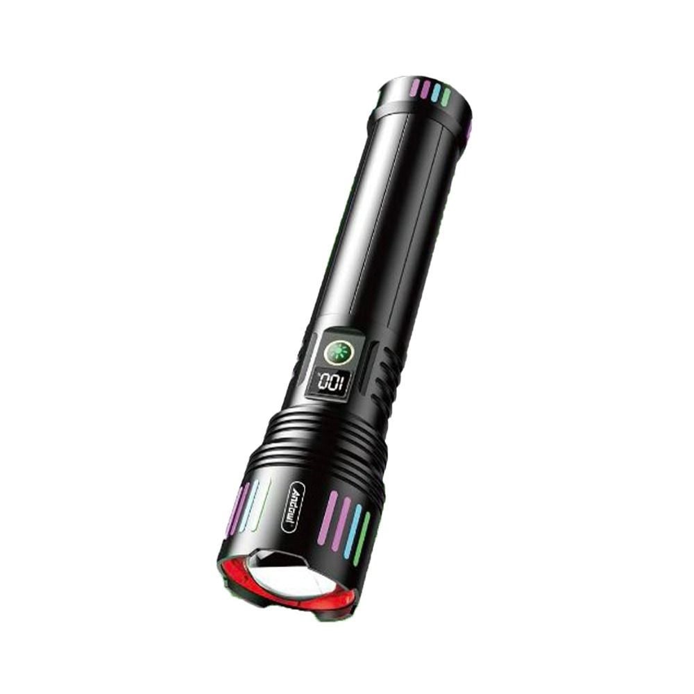 TORCIA LUCE POTENTE LED ELETTRICA PORTATILE RICARICABILE ZOOM L660