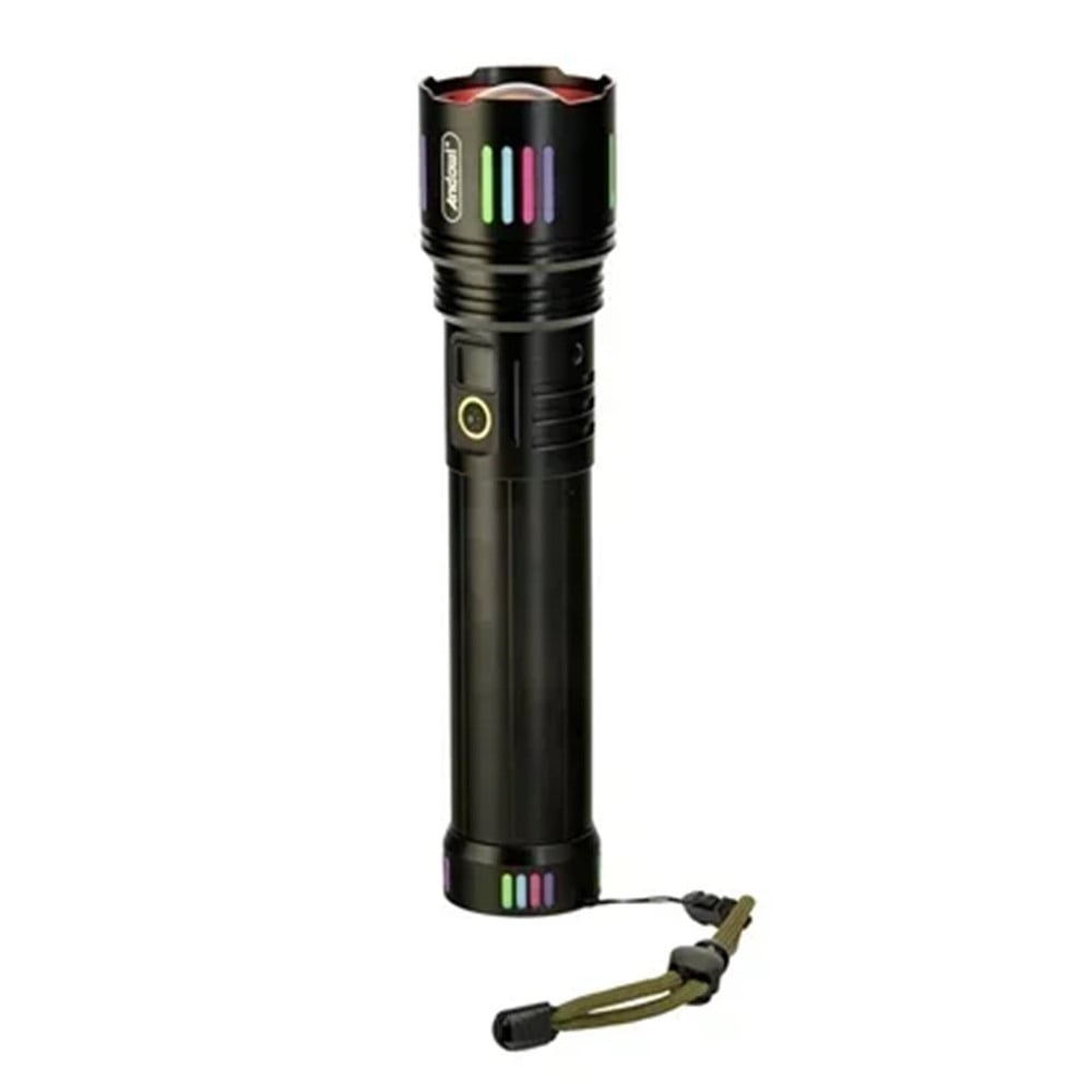TORCIA LUCE POTENTE LED ELETTRICA PORTATILE RICARICABILE ZOOM L660