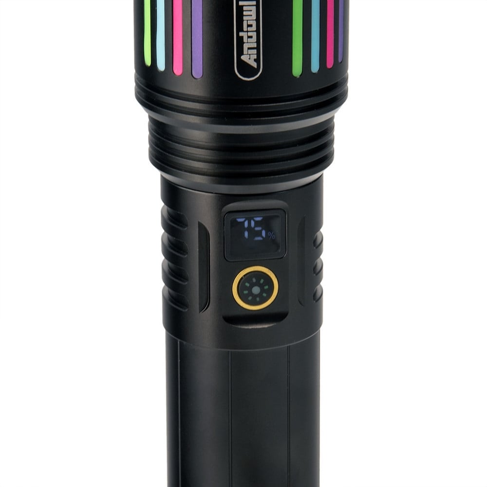 TORCIA LED RICARICABILE PORTATILE CON STOPPINO LASER BIANCO Q-ST69