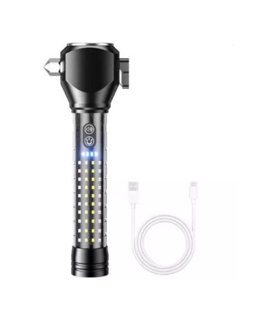 TORCIA ELETTRICA RICARICABILE MULTIUSO A LED Q-D650 EMERGENZA MARTELLO