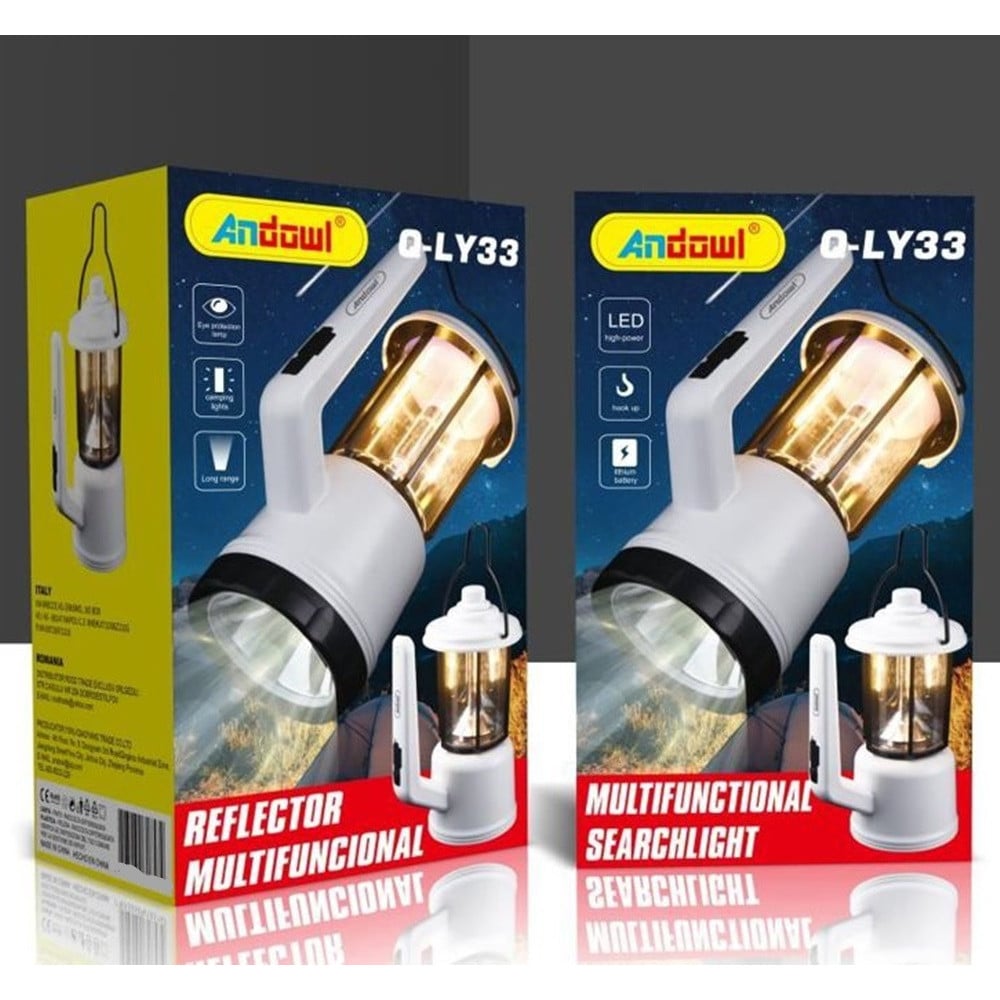 TORCIA PROIETTORE MULTIFUNZIONALE LED PORTATILE RICARICABILE Q-LY33