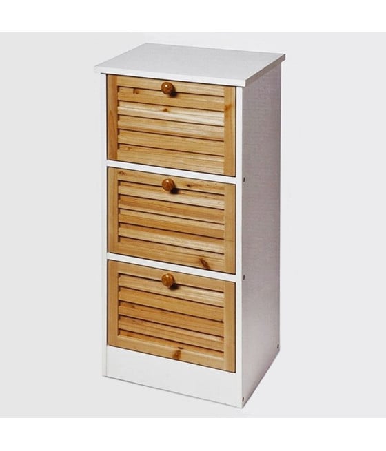 CASSETTIERA MULTIUSO 3 CASSETTI MOBILETTO IN LEGNO ABATE BAGNO INGRESSO