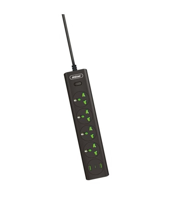 CIABATTA MULTIPRESA 4 PRESE+2 PORTE USB RICARICA RAPIDA Q-PX400