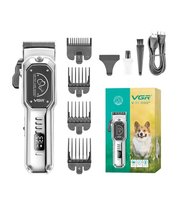 VGR V-201 Tosatrice Professionale Animali Clipper Pet Silenzioso USB