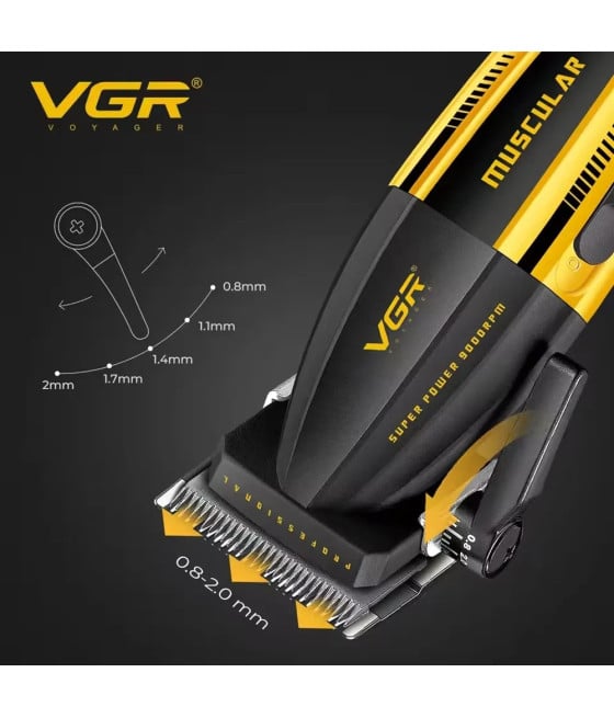 Tagliacapelli Professionale VGR V-285 – Rasoio Barber Clipper Regolabarba