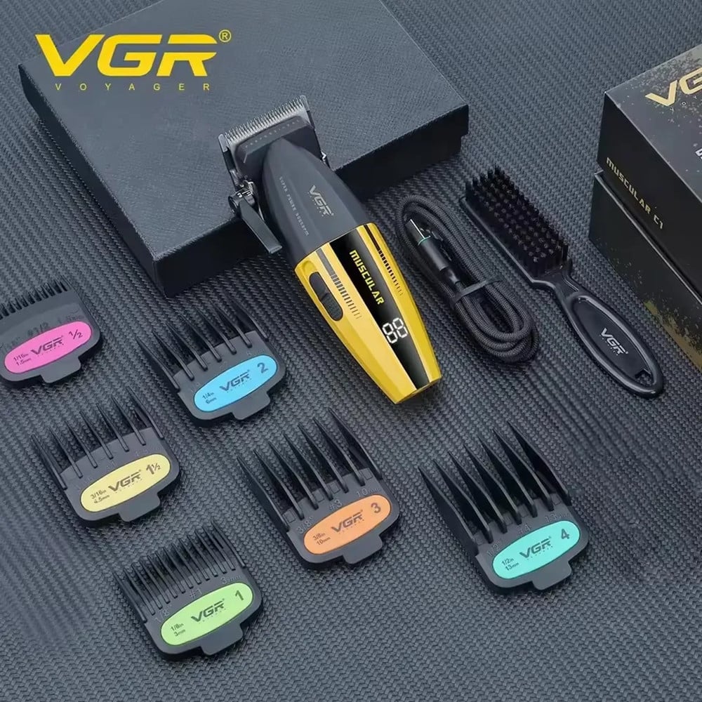 Tagliacapelli Professionale VGR V-285 – Rasoio Barber Clipper Regolabarba