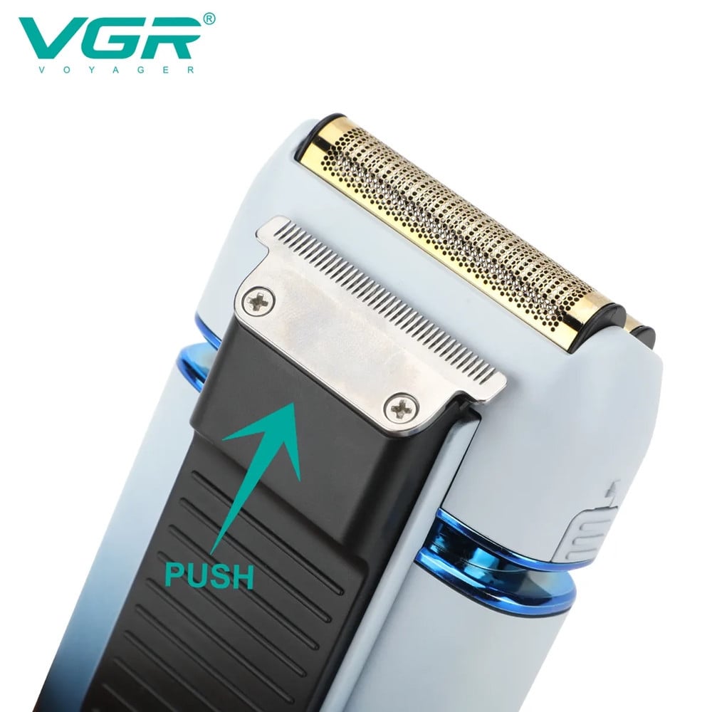 VGR Rasoio Professionale V-362 – Trimmer Barber Precisione e Fade Foil Shaver