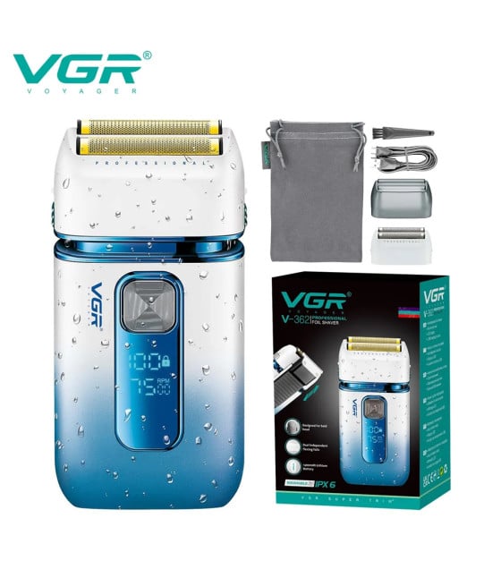 VGR Rasoio Professionale V-362 – Trimmer Barber Precisione e Fade Foil Shaver