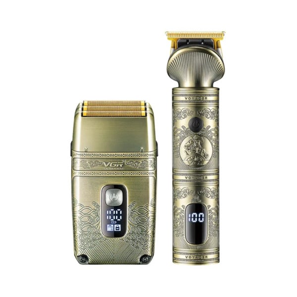 VGR V-649 Tagliacapelli Professionale + Rasoio Trimmer Barber
