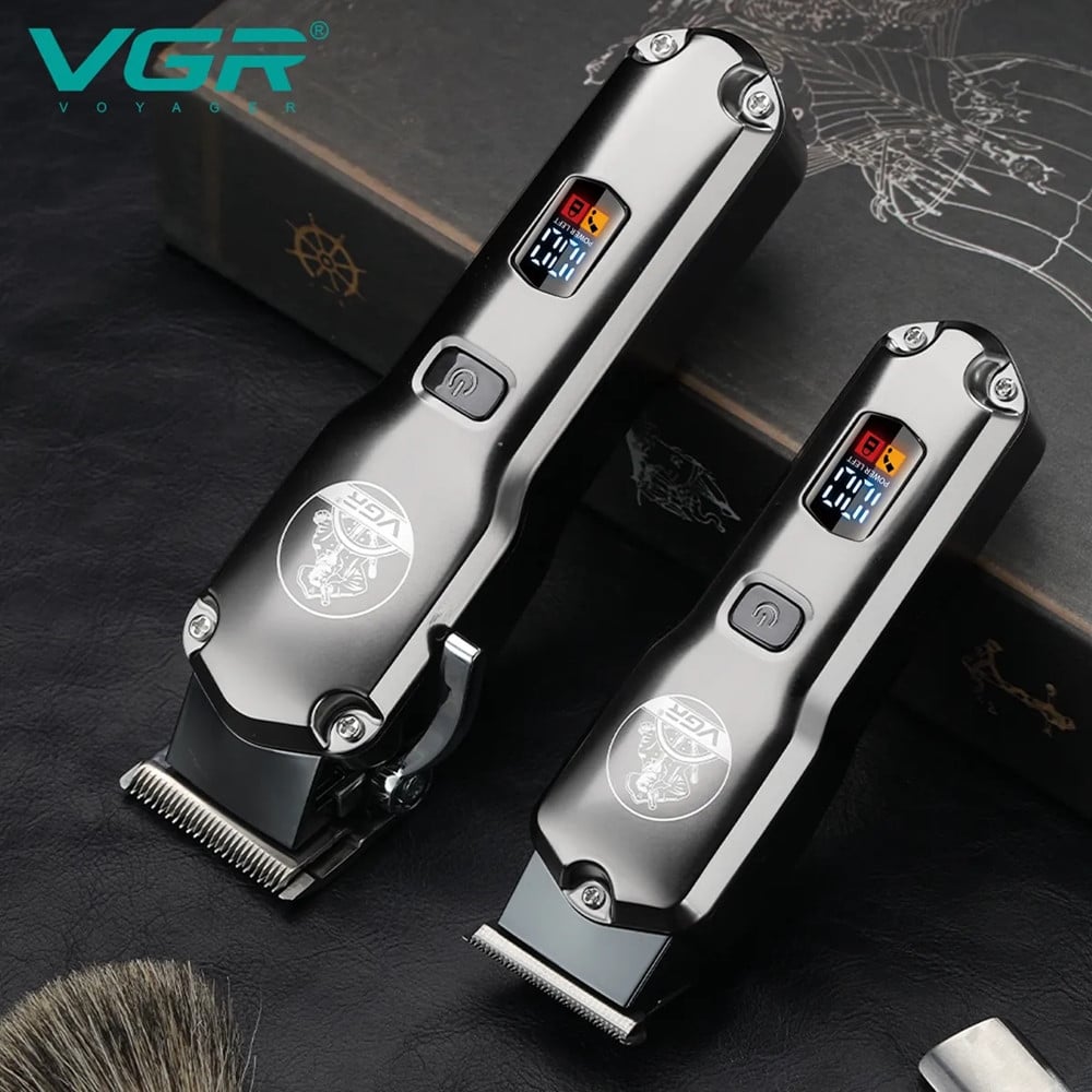 VGR V-675 Tagliacapelli Professionale + Trimmer Barber 2in1