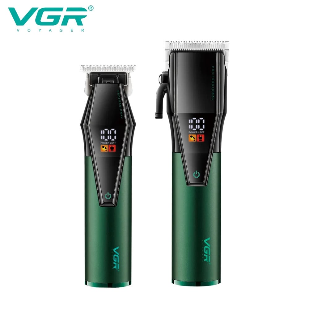 VGR V-677 Tagliacapelli e Trimmer Barber Kit Professionale 2in1