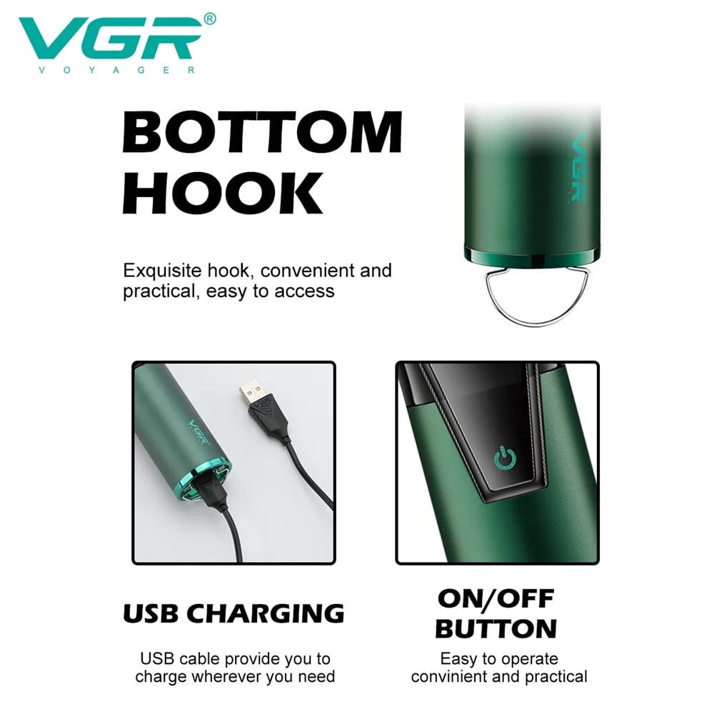 VGR V-677 Tagliacapelli e Trimmer Barber Kit Professionale 2in1