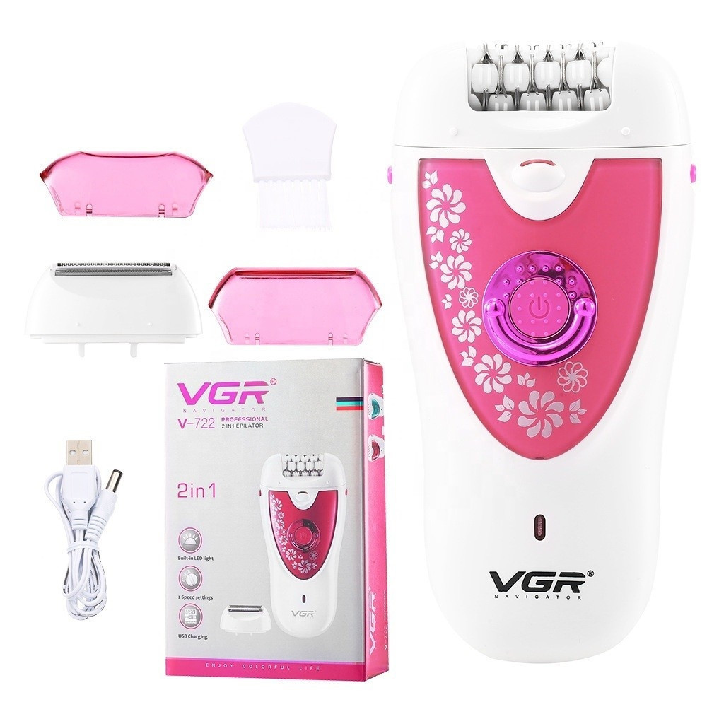 VGR V-722 Epilatore 2 in 1 Professionale Rasoio Trimmer Donna