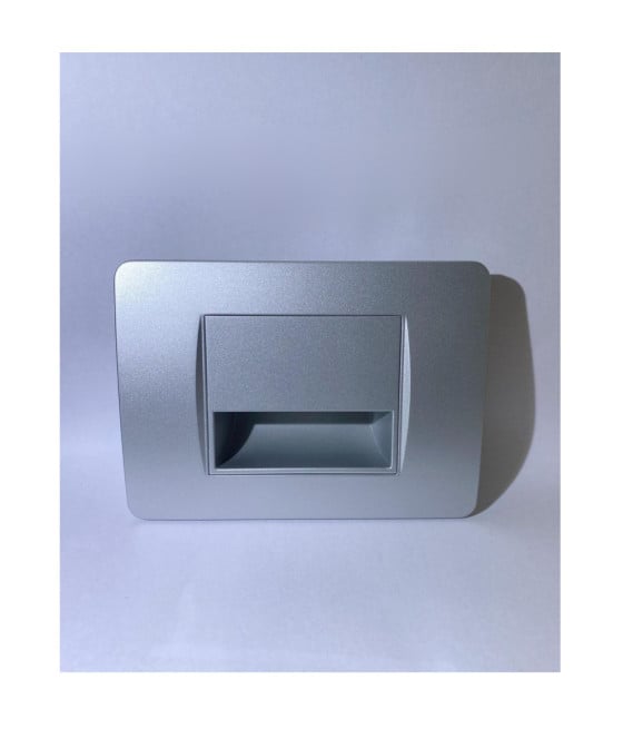 Segnapasso LED incasso bianco 1.6W luce bianca per scale e corridoi