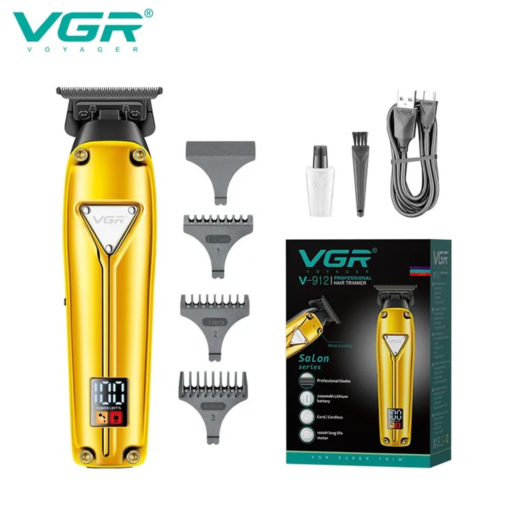 VGR V-912 Trimmer Barber Rasoio Professionale Regolabarba Precisione