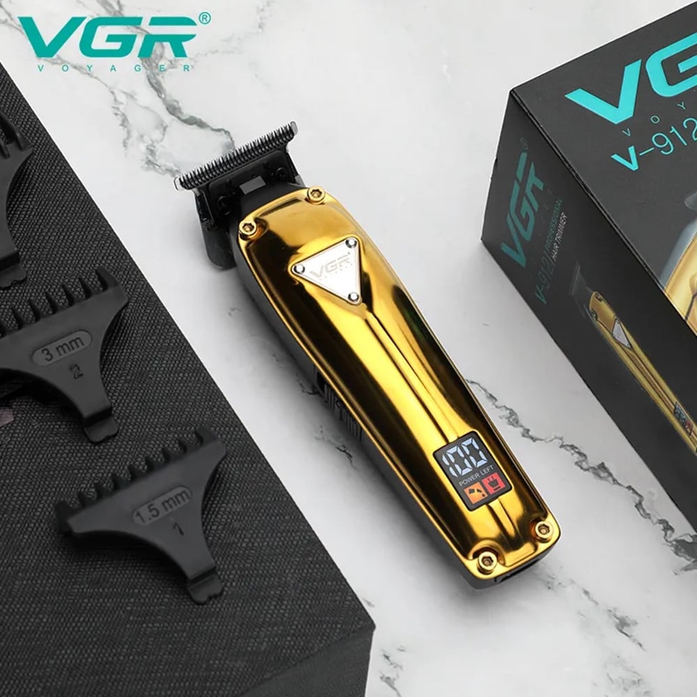 VGR V-912 Trimmer Barber Rasoio Professionale Regolabarba Precisione