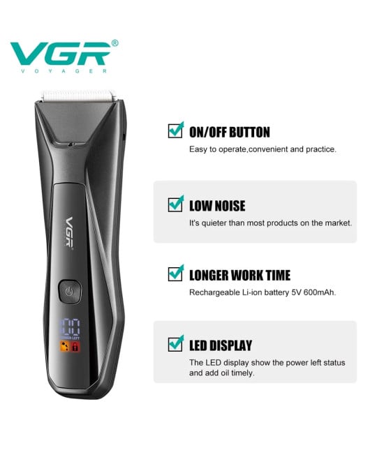 Tagliacapelli professionale VGR V-938 | Rasoio Trimmer Barber Corpo