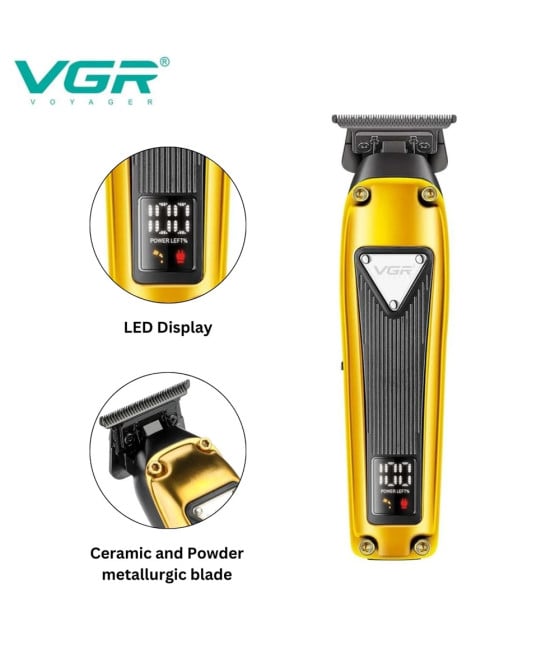 VGR V-913 Trimmer Professionale | Tagliacapelli e Regolabarba Barber