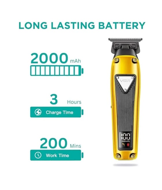 VGR V-913 Trimmer Professionale | Tagliacapelli e Regolabarba Barber