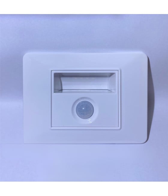 Segnapasso LED bianco con sensore 1.6W luce bianca da incasso