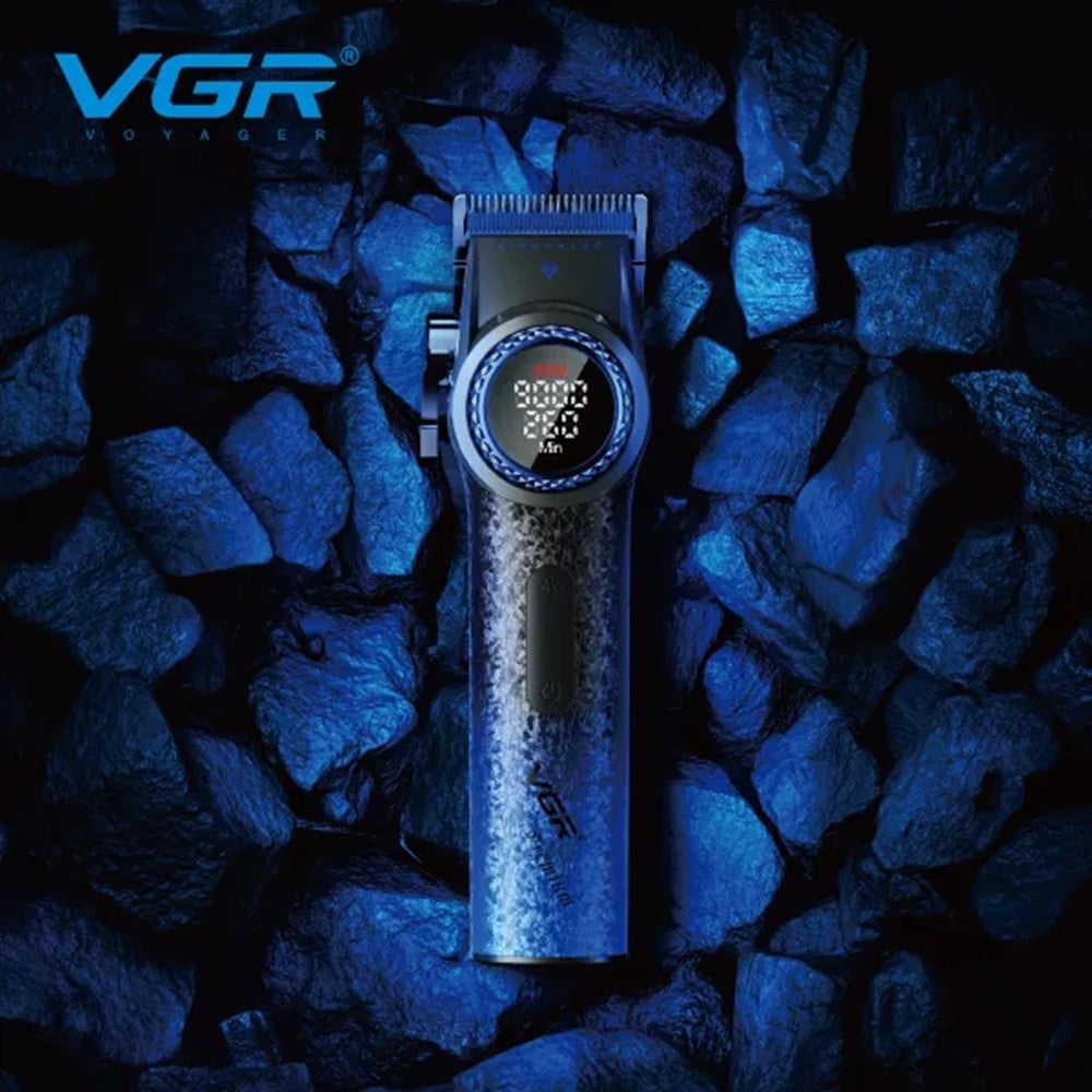 Tagliacapelli Professionale VGR V-001 Blue Edition Clipper Barber Rasoio Fade