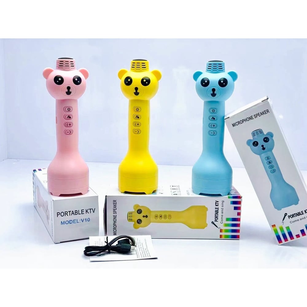 MICROFONO ALTOPARLANTE BLUETOOTH FORMA ORSETTO PER BAMBINI WIRELESS