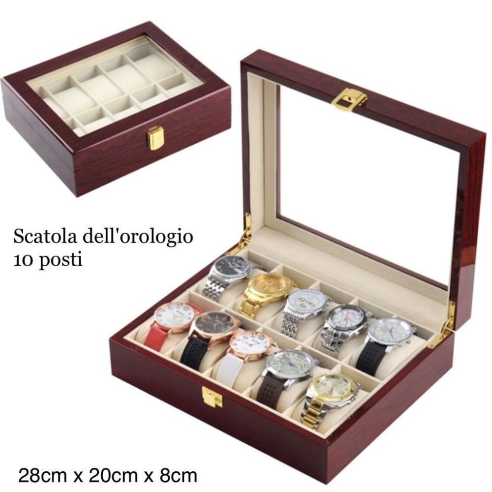 Scatola Portapenne con vetrina per 20 penne in legno Mogano Scatola Portapenne con vetrina per 20 penne in legno Mogano