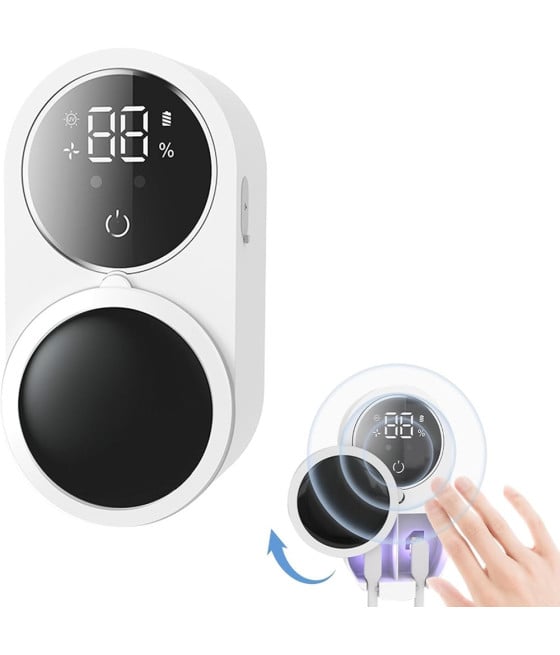 PORTA SPAZZOLINI UV STERILIZZATORE SENSORE INFRAROSSI DISPLAY LED USB PARETE