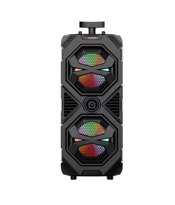 ALTOPARLANTE WIRELESS PORTATILE FM KARAOKE USB TF AUX LUCI LED BLUETOOTH MICROFONO TWS