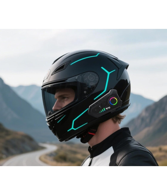 AURICOLARE CUFFIE CASCO MOTO 5.3 INTERFONO IPX6 IMPERMEABILE LE-524