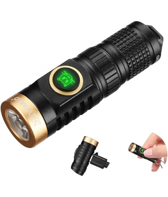 MINI TORCIA A LED RICARICABILE PORTACHIAVI ​​BULBO TG3 MULTIFUNZIONALE