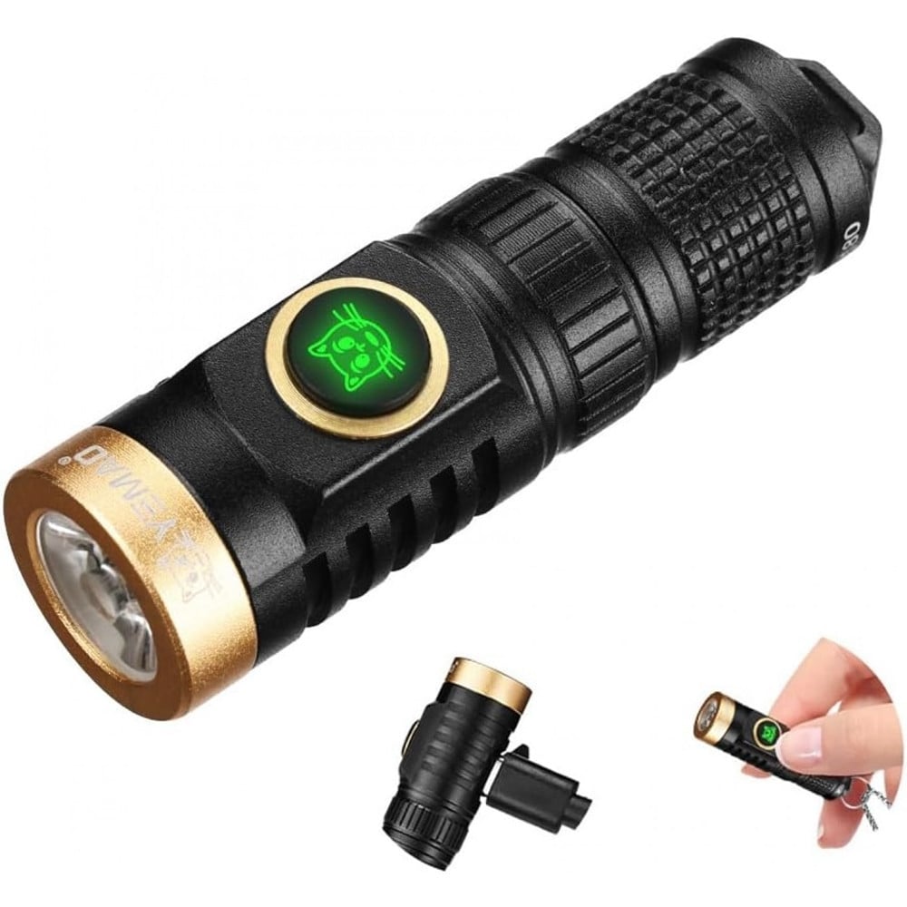 MINI TORCIA A LED RICARICABILE PORTACHIAVI ​​BULBO TG3 MULTIFUNZIONALE