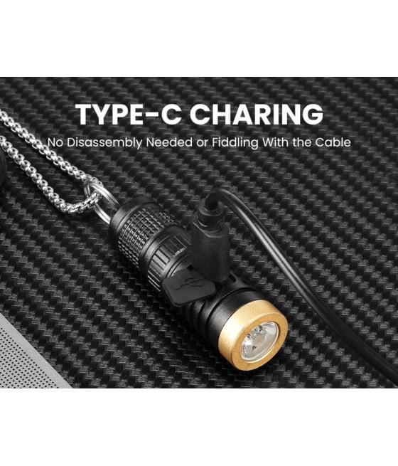 MINI TORCIA A LED RICARICABILE PORTACHIAVI ​​BULBO TG3 MULTIFUNZIONALE