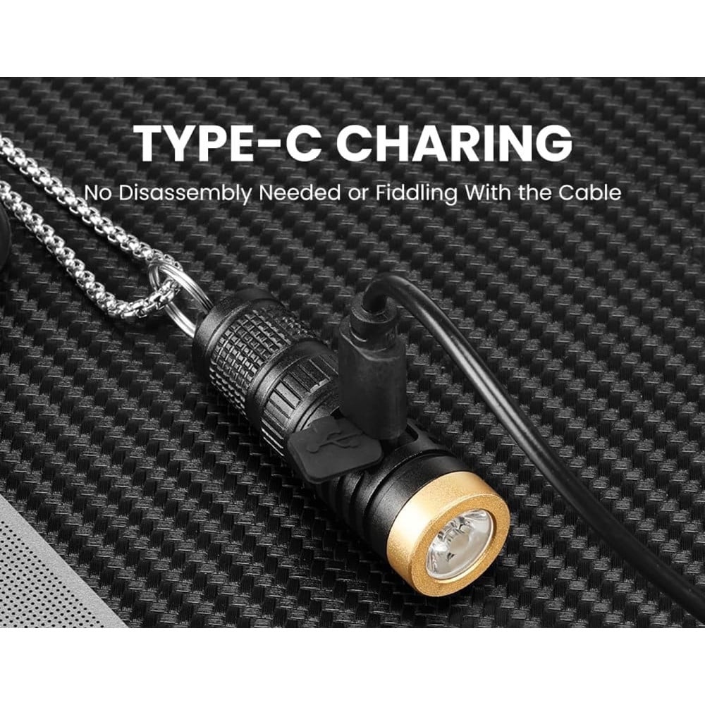 MINI TORCIA A LED RICARICABILE PORTACHIAVI ​​BULBO TG3 MULTIFUNZIONALE