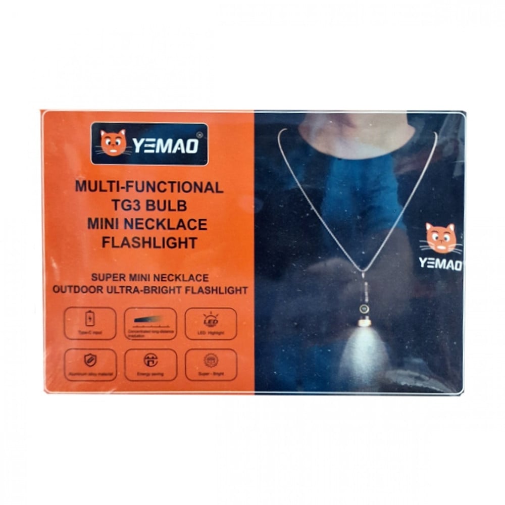 MINI TORCIA A LED RICARICABILE PORTACHIAVI ​​BULBO TG3 MULTIFUNZIONALE