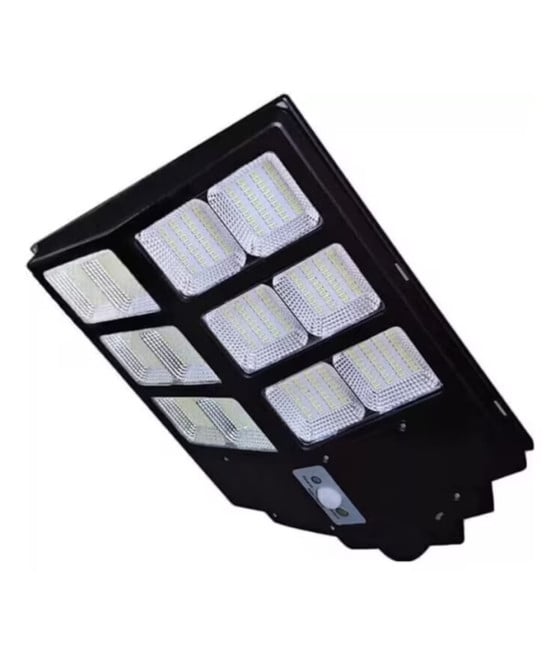 LAMPIONE STRADALE LAMPADA LED 600W CON PANNELLO SOLARE TELECOMANDO IP65