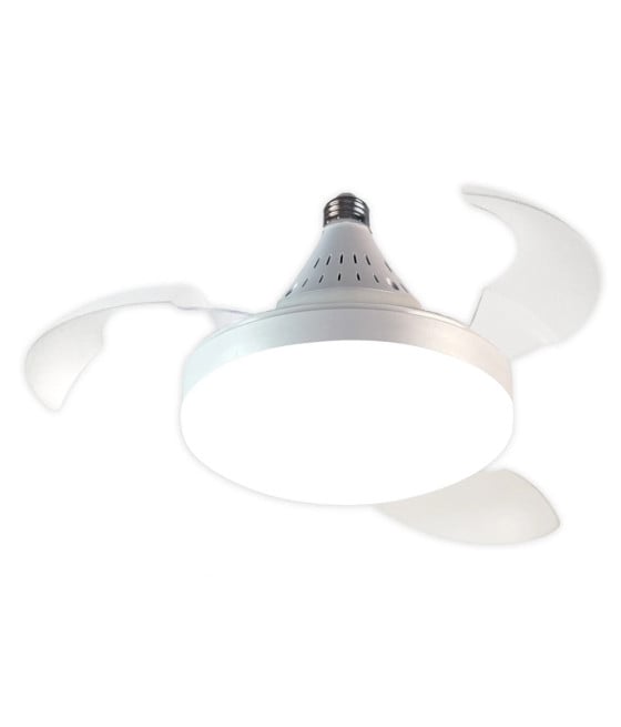 LAMPADA VENTILATORE UFO DA SOFFITTO LUCE LED E27 30W SUPER SILENZIOSO
