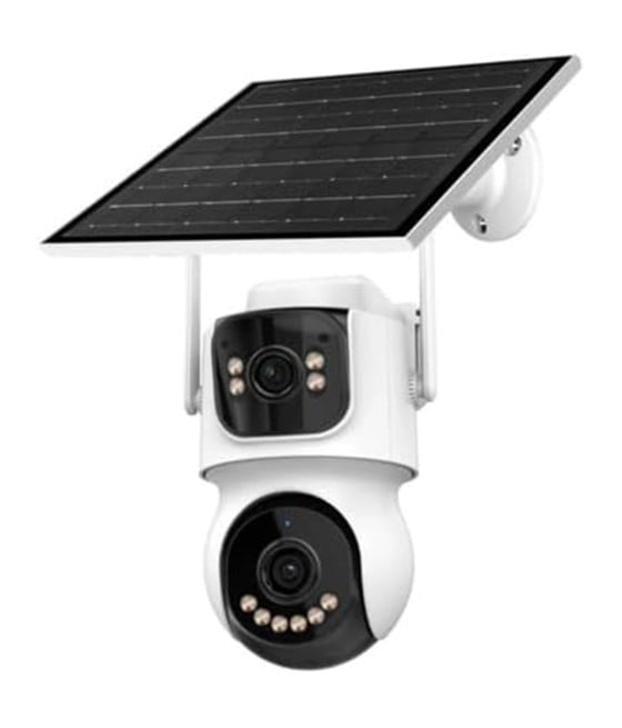TELECAMERA DI SORVEGLIANZA SICUREZZA PANNELLO SOLARE PER ESTERNI