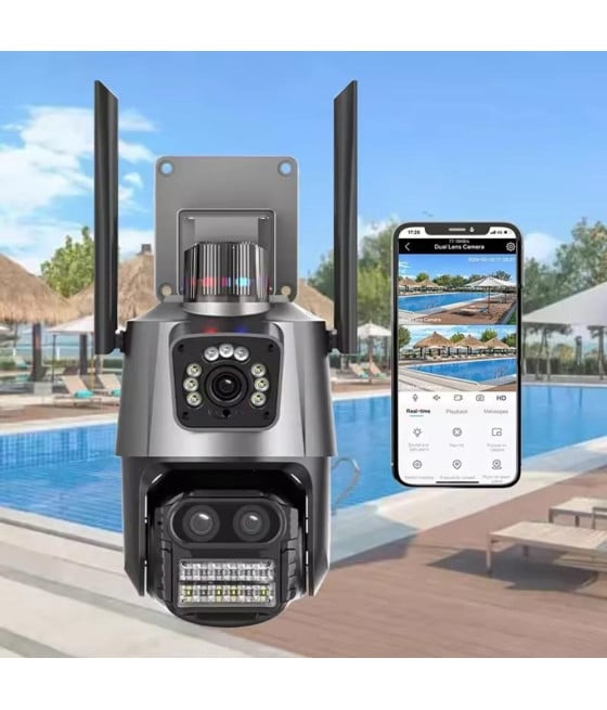 TELECAMERA SICUREZZA DOMESTICA WIRELESS ESTERNA ZOOM 8X SORVEGLIANZA