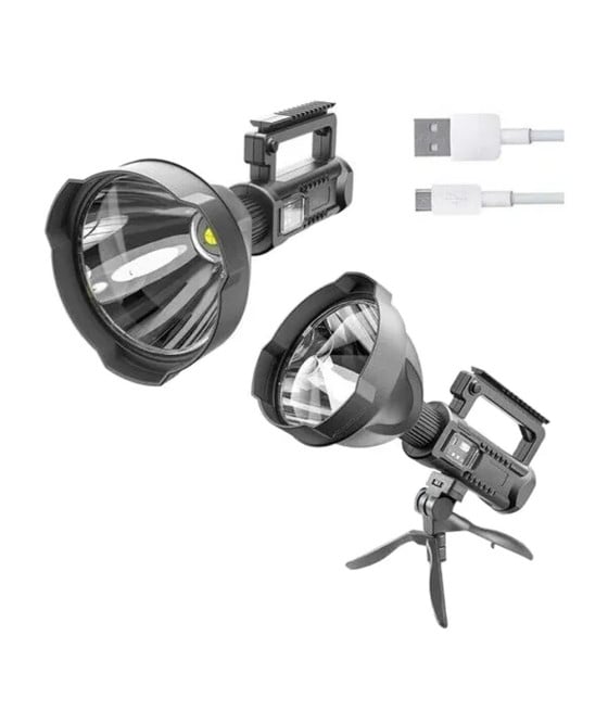 TORCIA A LED PORTATILE FO-120 RICARICABILE USB CON TREPPIEDE POWERBANK