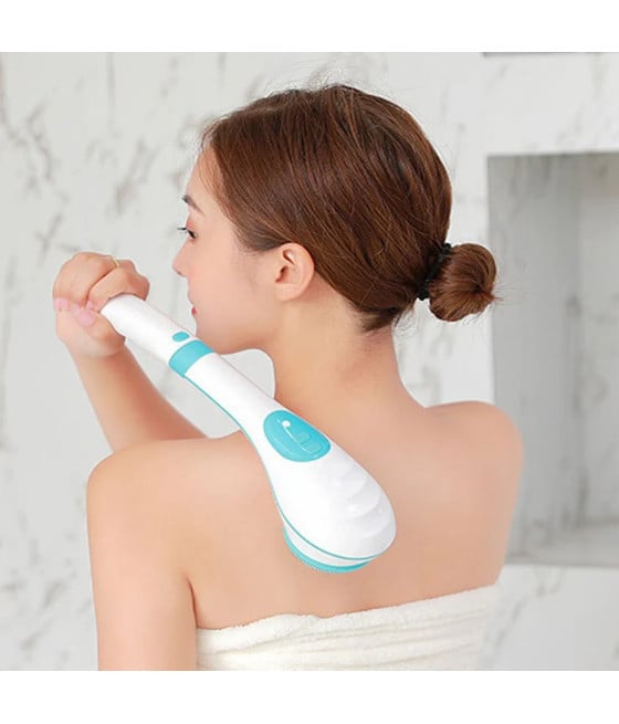 SPAZZOLA ELETTRICA PER DOCCIA BAGNO PORTATILE MASSAGGIO PULIZIA CORPO