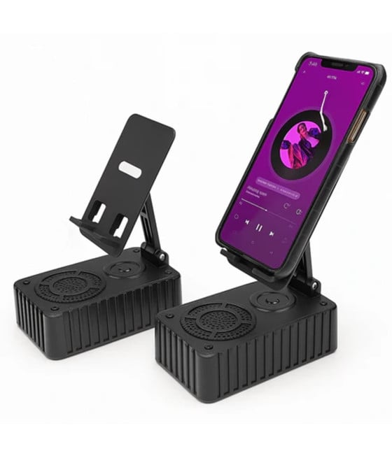 SUPPORTO PER CELLULARE CON ALTOPARLANTE WIRELESS PORTATILE KMS-Z513
