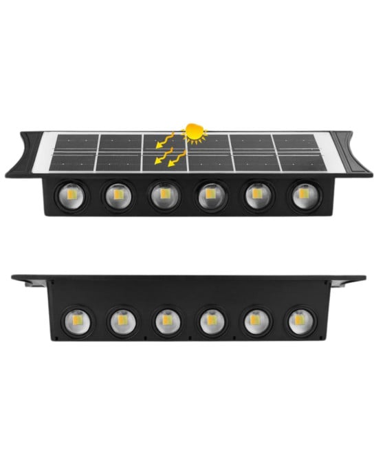 APPLIQUE LAMPADA ESTERNO SOLARE BIDIREZIONALE IMPERMEABILE MEQ-FO-12
